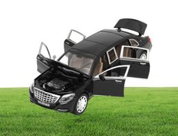 124 toy Model For Mercedes Maybach S600 Limousine Diecast Metal Model Car Toy For Children Christmas Gift Toy Car Collection T2008143376