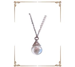 925 Freshwater Pearl Necklace Designer Inlaid Petal Necklaces Valentine039s Day Gift3823525