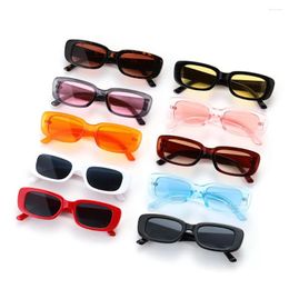 Sunglasses 2023 Women Fashion Retro UV 400 Protection Small Rectangle Sun Glasses Square Frame Travel Eyewear Accessories