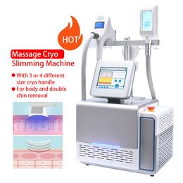 New Model Upgraded Cryolipolysis Fat Loss Dissolving Cryotherapy Slimming Cryo Massage Muscle Relax RF Vacuum Double Chin Treatment Machine
