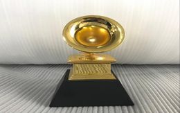 Grammy Award Gramophone Metal Trophy 11 Scale Size NARAS Music Souvenirs Award Statue with baclk base4668936