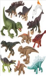 12pcsset Dinosaur Toy Plastic Jurassic Play Dinosaur Model Action Figures Gift for Boys 5851579