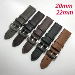 Watch Bands Leather Strap For Galaxy Watch4 Classic Watch3 Band Active 2 Gear S3 22 20mm Bracelet Stitch Design Replacement292e