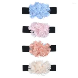 Belts N58F Waist Belt Chain Idol Costume Flower Tulle For Wrap Dress Halter