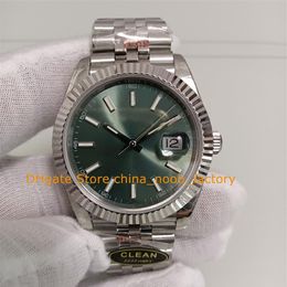 6 Color 2022 New Model Watches Mens 41mm Green Dial Stainless Steel Bracelet Folding Clasp Cal 3235 Movement CLEAN Luminous Automa207B