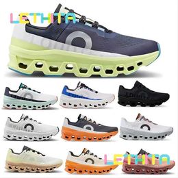 With Running Cloudmonster cloud shoes Men Women Monster Onclouds Fawn Turmeric Iron Hay Black Magnet Trainer sneaker designer on clouds mens outdoor shoes