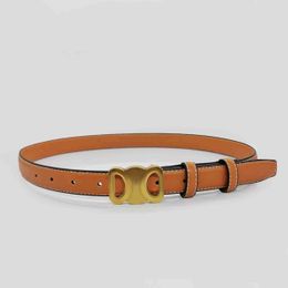 Designer Belt Luxury For Women Designer Fashion Cowskin Belts Alloy Buckle Ceinture Luxe Cintura Bronze CeIines Buckle Genuine Leather High Quality Gift