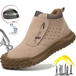 ZLMY Antiscalding Safety Shoes Men Steel Toe Antispark Puncture Proof Work Man Protective Boots 231225