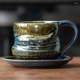 Mugs Creative Special-shaped Coffe Ceramic Cup Couple Water Household Use Drinkware Kiln Change Retro Mug For Coffee Good Looks