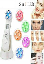 Beauty Machine Face Skin EMS Mesotherapy Electroporation RF Radio Frequency Facial 5 in1 LED Pon Therapy Care Device Lift Tight1392276