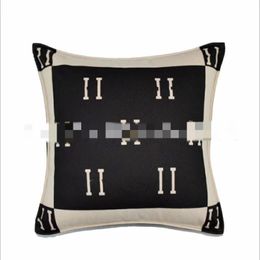 Wholesale Printing Couch Pillows Holland Velvet Texture High-End Model Room Bedside Square Cushion Lumbar Pillow