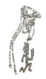 Chains 1pcs ICP Silver Large Etched Out Hatchet Man Charm JuggaloJuggalette Necklace Pendant Stainless Steel Jewelry N Chain 4mm 4422740