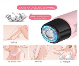 4 In 1 Womens Mini Electric Facial Hair Remover Shaver Face Care Body Hair Removal Painless Portable Epilators Trimmer Beauty Tool2080663