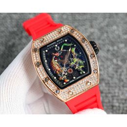 designer dz brand richar sport quartz wristwatch for men 6MD5 luxury new fashion Wine Barrel Creative Personalised Watch montre richa sport clocks