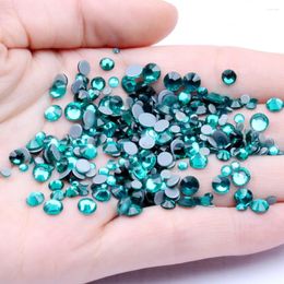 Nail Art Decorations Blue Zircon Fix Crystal Rhinestones With Glue Backing Flatback Iron On Strass Stones Appliques For Wedding