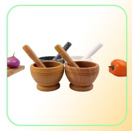 Mortar and Pestle Kitchen Garlic Mills Pounder Cuisine Garlic Mills Mixing Pot Herb Pepper Minced Tool Mortar Grinder1501859