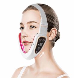Microcurrent V Face Shape Lifting EMS Slimming Massager Double Chin Remover LED Light Therapy Lift Device 22020925458086328