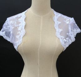 High Quality Short Sleeve Gorgoeous Lace Bridal Ladies Jackets for Wedding Bridal Accessories4155358