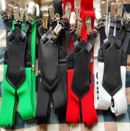 4 colours Designer Fashion Suspenders For Man And Women 3 0 115cm Six Clip282V6446928