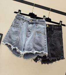 Womens Fashion Shorts Women Jean Denim Short Straight Women High Waist Tassel Summer Femme Skinny Slim Denim Short3685687