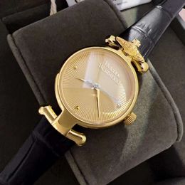 Designer Viviane Westwoods watches Westwood Quartz Watch Radioactive Dial Saturn Belt Western Empress Dowager Watch