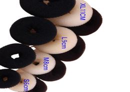 Epack 12pcs Size SML Women Lady Magic Shaper hair Donut Hair Ring Bun Accessories Styling Tool Hair Accessories7635749