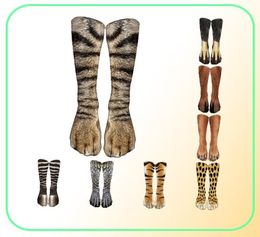 Funny Leopard Tiger Cotton Socks For Women Happy Animal Kawaii Unisex Harajuku Cute Casual High Ankle Sock Female Party4105997