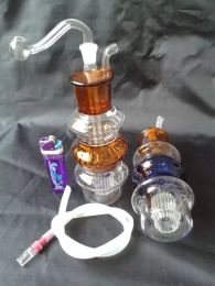 Height Bongglass Klein Recycler Oil Rigs Water Pipe Shower Head Perc Bong Glass Pipes Hookahs Three pagoda ZZ
