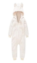 Infant Newborn Baby Clothes Faux Fur Coat Rompers For Girls Boys Bear Winter Warm Thick Snowsuit Hooded Thickened Coat Jumpsuit 205321848