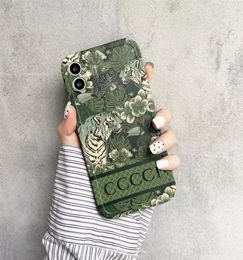 Green Forest Luxury Designer Phone Case Classic Letter Fashion Brand Shockproof Phones Cases High Quality For iPhone 14 12 13 Pro 9132107