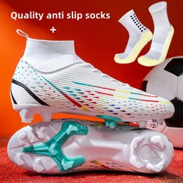 ALIUPS Original Men Soccer Shoes AGTF Youth Football Boots Comfortable Athletic Training Cleat Unisex Children 231228
