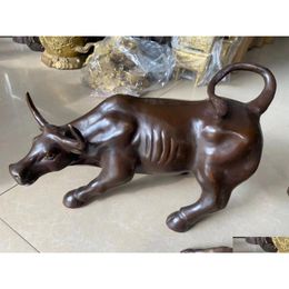 Arts And Crafts Big Wall Street Bronze Fierce Bl Ox Statue /13 Cm X / 5.12 Inches Drop Delivery Home Garden Gifts Dhzjh