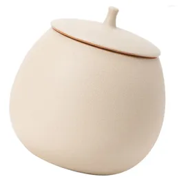 Storage Bottles Creative Sugar Jar Sealed Tank Kitchen Tea Pot Ceramic