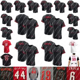 Custom City Connect Baseball Jersey Joey Votto Tyler Stephenson Hunter Greene Elly De La Cruz Spencer Steer Matt McLain Jose Barrero Alexis Diaz Jake Fraley