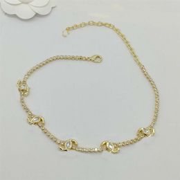 2023 Luxury quality charm pendant necklace with crystal beads and sparkly diamond in 18k gold plated have box stamp PS7402A296Y