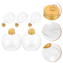 Vases 10 Pcs Ornaments Christmas Spherical Bottle Plastic Juice Bottles Accessories Milk Water