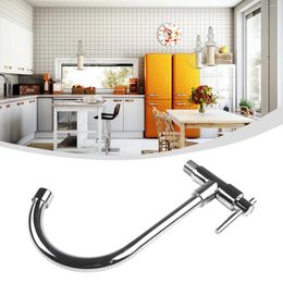 Kitchen Faucets Wall Mounted Faucet Single Cold Sink Handle Stainless Steel Mixer Taps Lever Hole Basin Tap