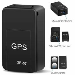 Accessories Mini Car GPS Tracker GF07 Magnetic Mount Realtime SIM Message Locator Car Motorcycles Family Pet Universal Antilost Positioner