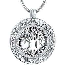 Memorial Gifts - 'Always in My Heart' Pendant Necklace - 'Tree of Life' Cremation Jewelry for Ashes - Keepsake245r