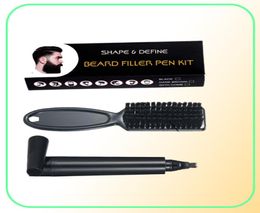 Hair Brushes Beard Pen Pencil And Brush Enhancer Waterproof Filling Moustache Coloring Shaping Tools2618619