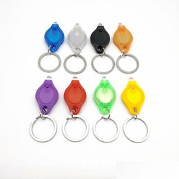 Party Favour Mini Led Flashlight Keychain Portable Outdoor Party Light Torch Key Ring Emergency Cam Lamp Backpack Drop Delivery Home Ga Dhjed