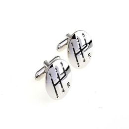 Stainless Steel Car Shift Gear Cufflinks for Men Gearbox Cufflinks French Cufflinks Wedding Cufflinks Fathers Day Gifts260P