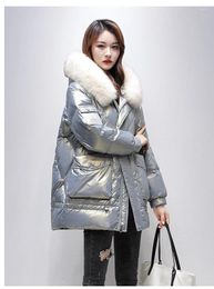 Women's Down Korean Version Of Padded Jacket Small Thicker Loose Fashion Bright Cotton 2023 Winter Short