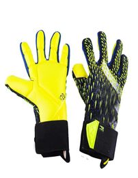 2021 Professional Soocer Goalkeeper Gloves Black Goalie Football Gloves Luvas De Goleiro Man Training Latex Gloves239q7399854