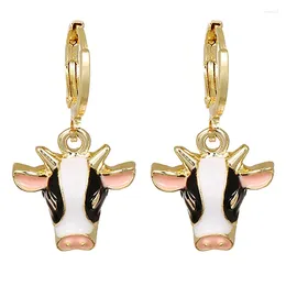 Dangle Earrings ZHINI Korean Fashion Gold Colour Metal Statement Earring Simple Cute Butterfly Drop Wedding Jewellery Gift