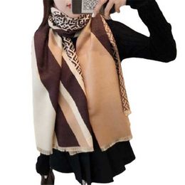 30% OFF scarf Autumn and Winter New Versatile Shawl Cashmere Scarf Female F Letter Pattern Live Broadcast