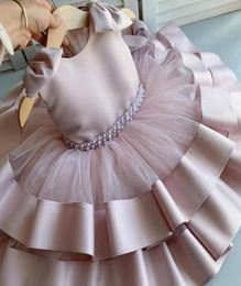 Summer Baby Girl Dress 1st Birthday Party For Princess Dresses Big Bow Infant Christening Clothes Toddler Gown Girl039s9130097