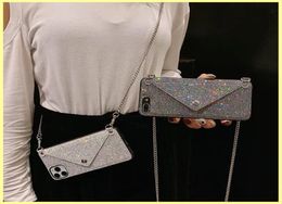 Fashion Iphone Case Designers Cell Phone Cases 13 Pro Max Luxurys Phones Wallet Bag Rhinestone Case 12 11 X Plus 7 8 Mens Women Ph9234421