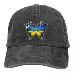 Ball Caps Pure Color Dad Hats Ukraine Country Butterfly Women's Hat Sun Visor Baseball Peaked Cap