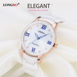 cwp 2021 top brand LONGBO Luxury Fashion Casual Quartz Ceramic Watches Lady relojes mujer Women Wristwatch Girl Dress Female Ladie248C